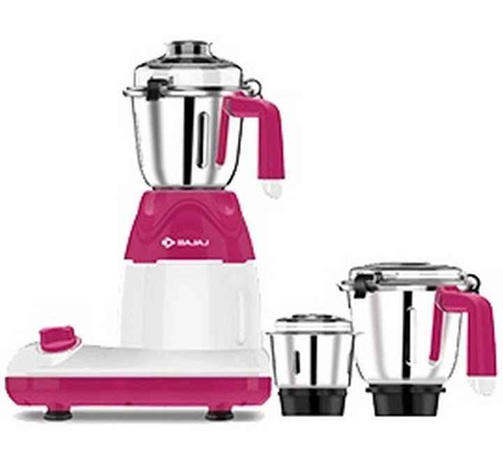 Bajaj Hexagrind 600 Watt Mixer Grinder (410508 Pink/White)